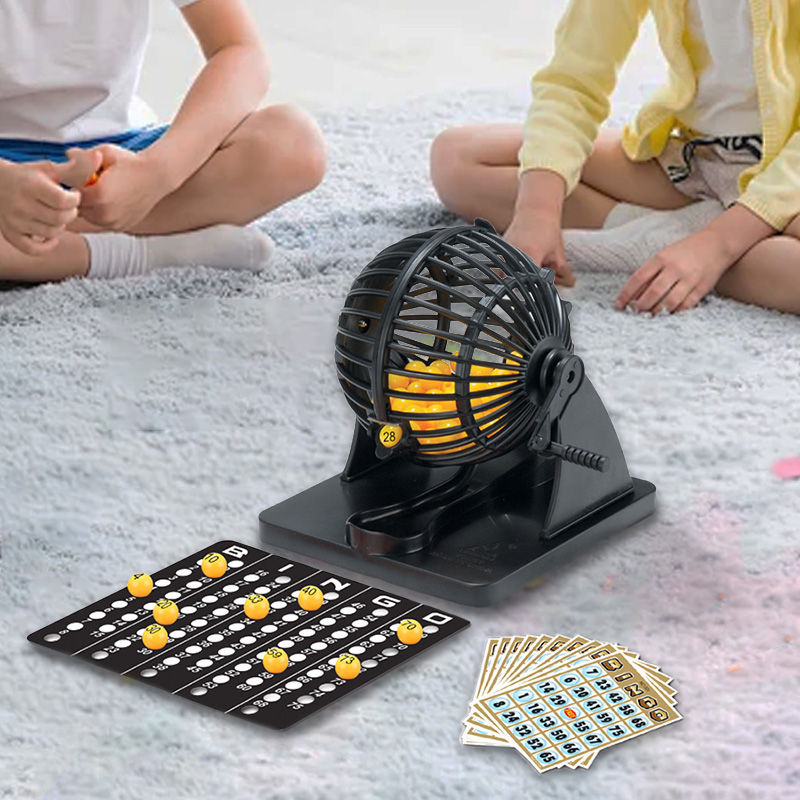 Board Game Live - Bingo-Lotterie-Maschinenkäfig-Sweepstakes für Familie, große Party, Reisen,