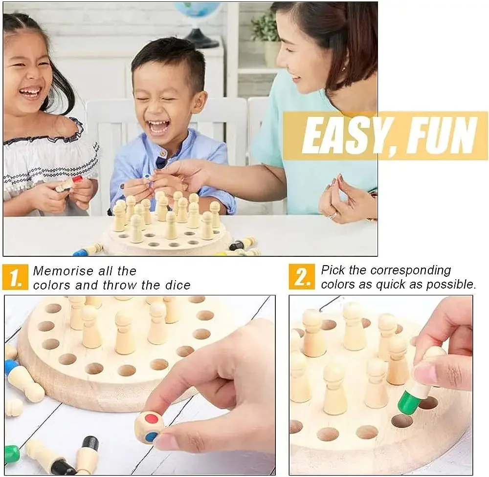 1 Stück Hölzernes Memory-Match – Board Game Of Life Bewertung und Preis